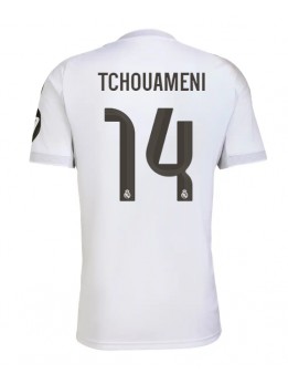 Muži Futbalové oblečenie Real Madrid Aurelien Tchouameni #14 2025-26 Krátky Rukáv - Domáci